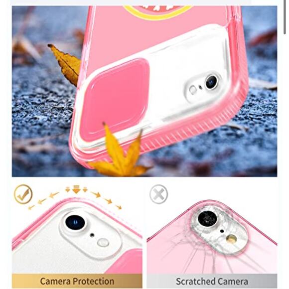 NEW Gurgitat Pink Clear Case for iPhone 12-6.1" Rainbow Pink Heart Girls Funny! - Picture 6 of 7